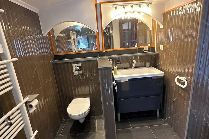 Luxury studio-style room across from the pool with a private terrace in Fourques, Mittelmeerküste (Frankreich)