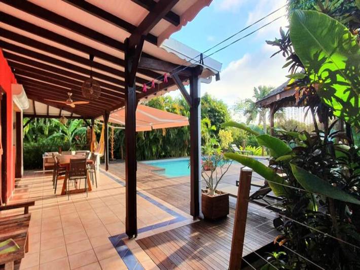 Hütte für 8 Personen, mit Pool und Garten, kinderfreundlich in der Karibik