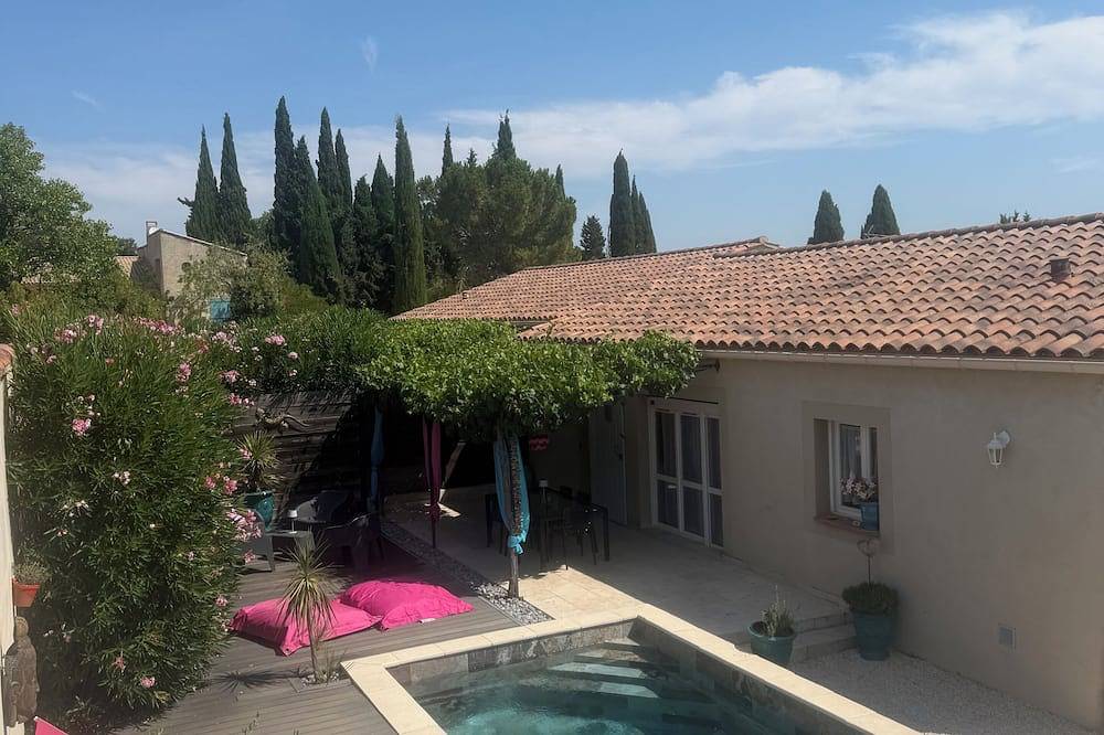Villa les Lauriers Roses heated pool 10 min Avignon in Tavel, Nimes und Umgebung