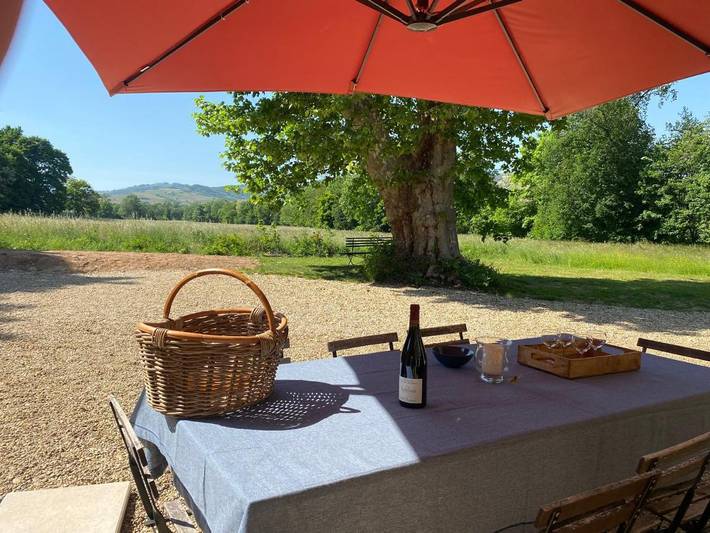 Location de vacances pour 4 personnes, avec Terrasse et Jardin ainsi que Piscine et Vue dans La Chapelle-de-Guinchay - 3