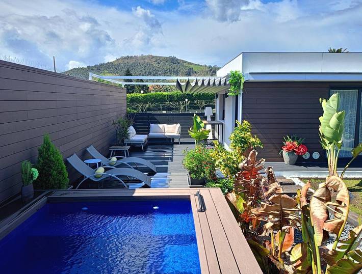 Gîte pour 2 personnes, avec jardin ainsi que piscine et vue à Santillana del Mar
