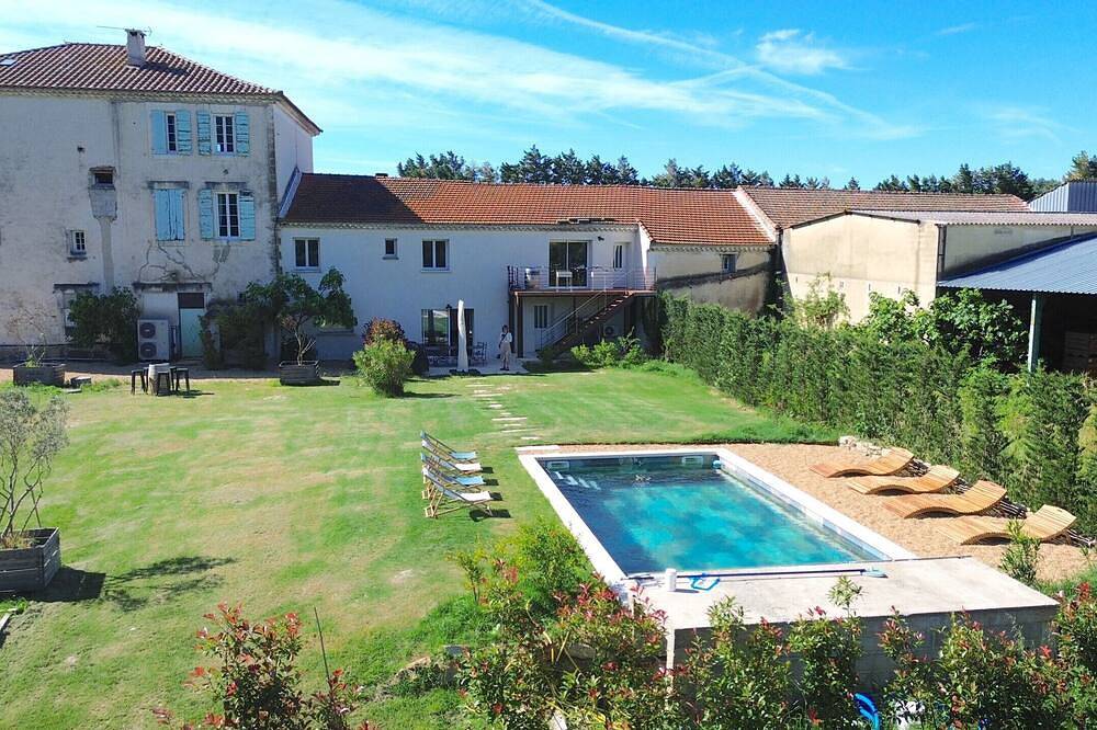 Villa des Cieux, ein gemütliches Ferienhaus mit privatem Pool in der Provence für 8 Personen in Althen-des-Paluds, Vaucluse