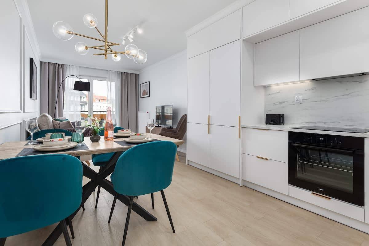 Hel lägenhet, Stylish Apartment in the Center | Balcony and Workspace in Świnoujście, Oderlagunen