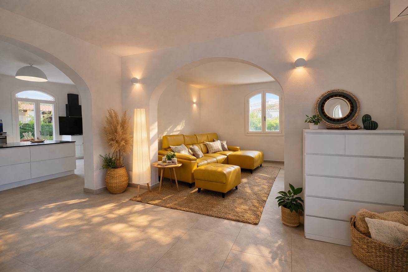 Villa für 6 Personen mit Balkon/Terrasse in Porto Columbu, Sarroch