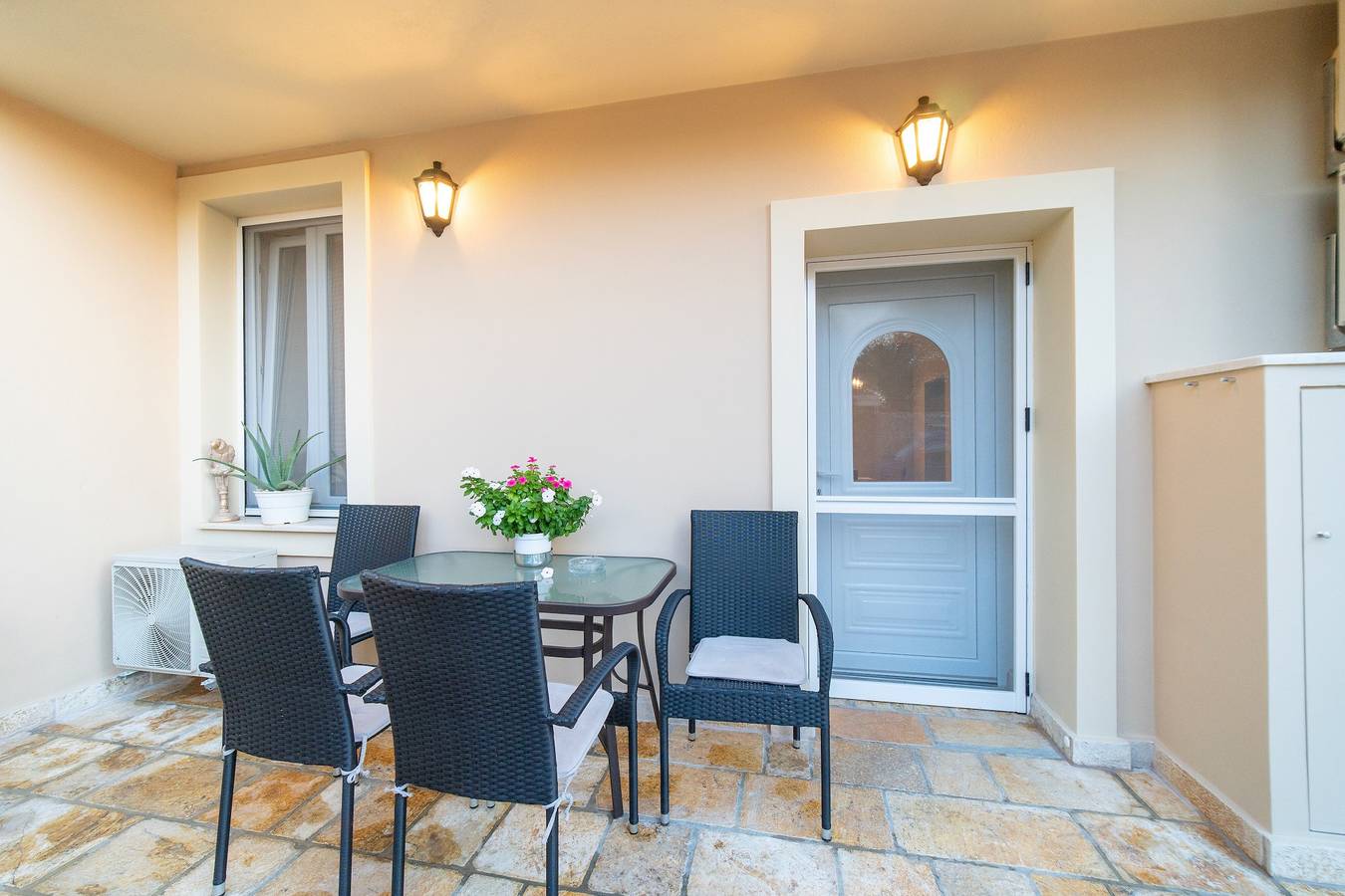 Ganze Wohnung, Ferienwohnung 'Seawind Gouvia' in Strandnähe mit Terrasse und Wlan in Gouvia, Korfu