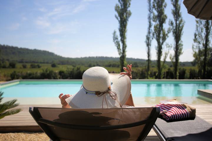 Appartement de vacances pour 2 personnes, avec Balcon/Terrasse et Jacuzzi ainsi que Jardin et Vue