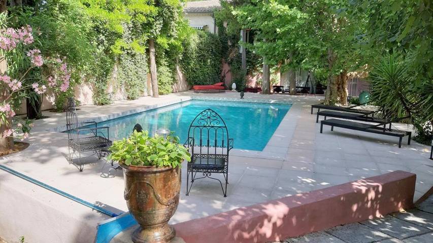 Location de vacances pour 15 personnes, avec piscine et vue ainsi que jardin et sauna, adapté aux familles à Marsillargues - 3