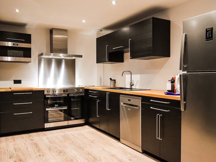 Ganze Wohnung, Appartement L’étoile d’Or Valloire – Stilvolles Domizil mit Panoramablick im Herzen Valloires in Valloire, Region Saint-Jean-de-Maurienne