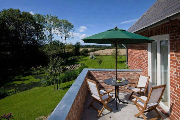 Ferienwohnung für 3 Personen, mit Balkon und Ausblick, mit Haustier in Westerholz