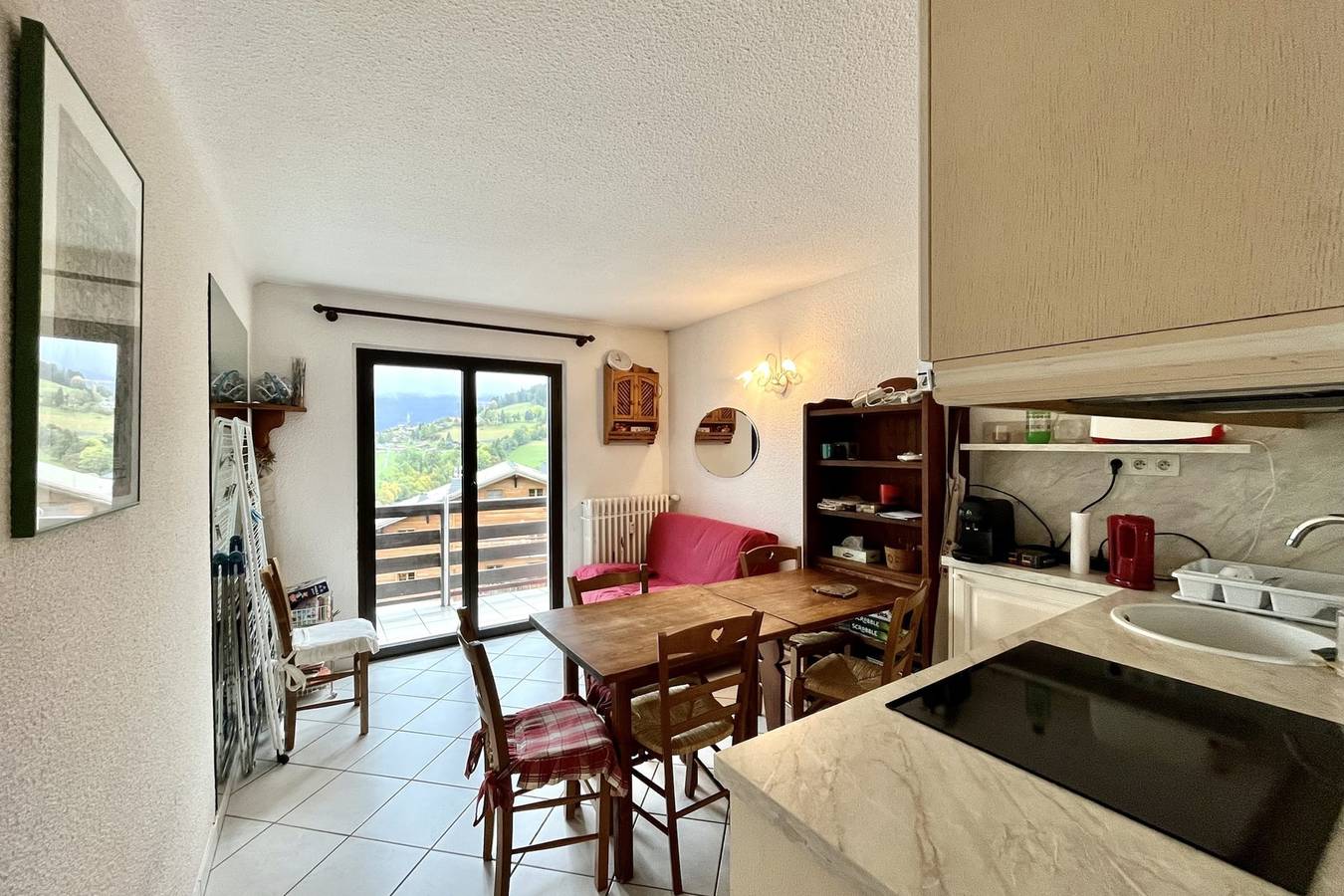 Appartement entier, 2 pièces avec balcon proche des pistes in Combloux, Pays du Mont-Blanc