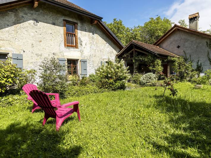 Ferienwohnung für 3 Personen, mit Terrasse und Garten sowie Seeblick am Genfer See