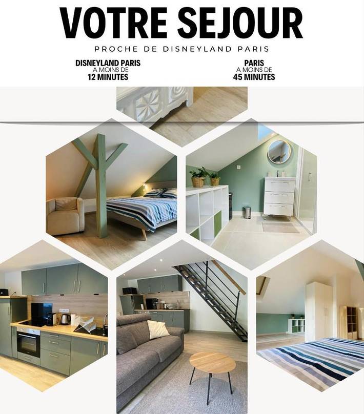 Gîte pour 4 personnes, avec terrasse et vue à Condé-Sainte-Libiaire