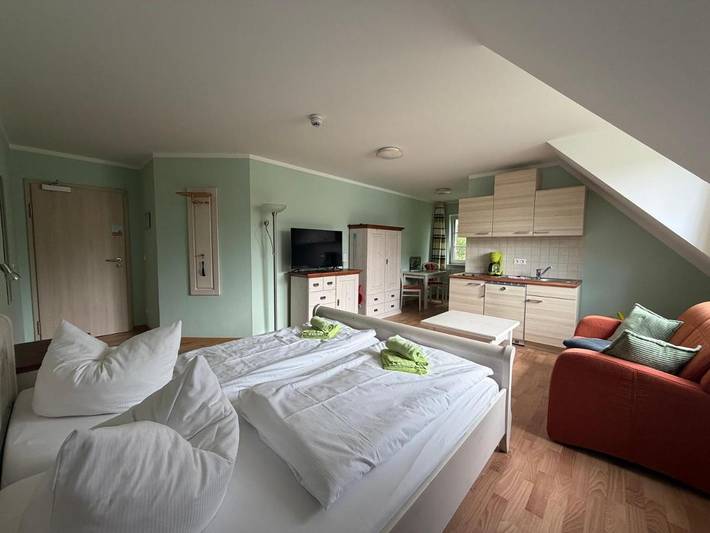 BnB für 7 Personen, mit Terrasse und Garten sowie Ausblick in Burg (Spreewald)