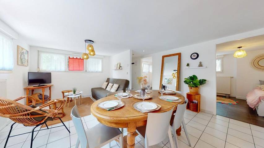 Appartement de vacances pour 6 personnes, avec Terrasse et Jardin