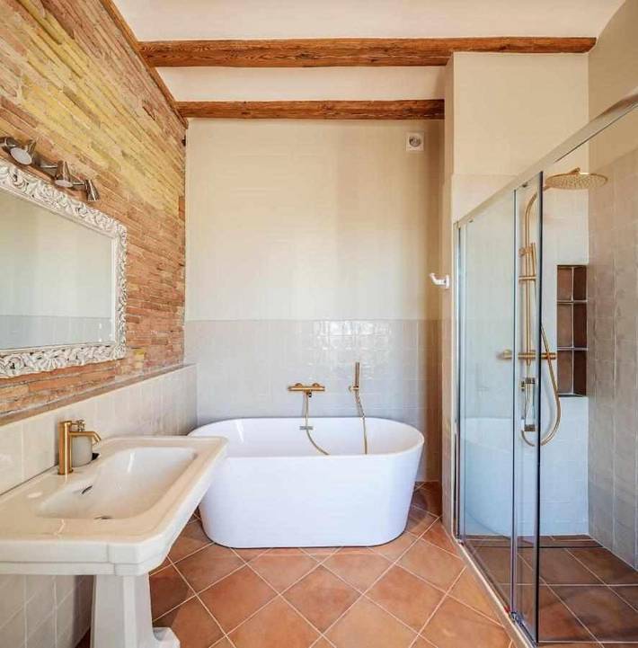 Casa rural con piscina para 6 personas, con vistas además de piscina y jardín en Osona - 3
