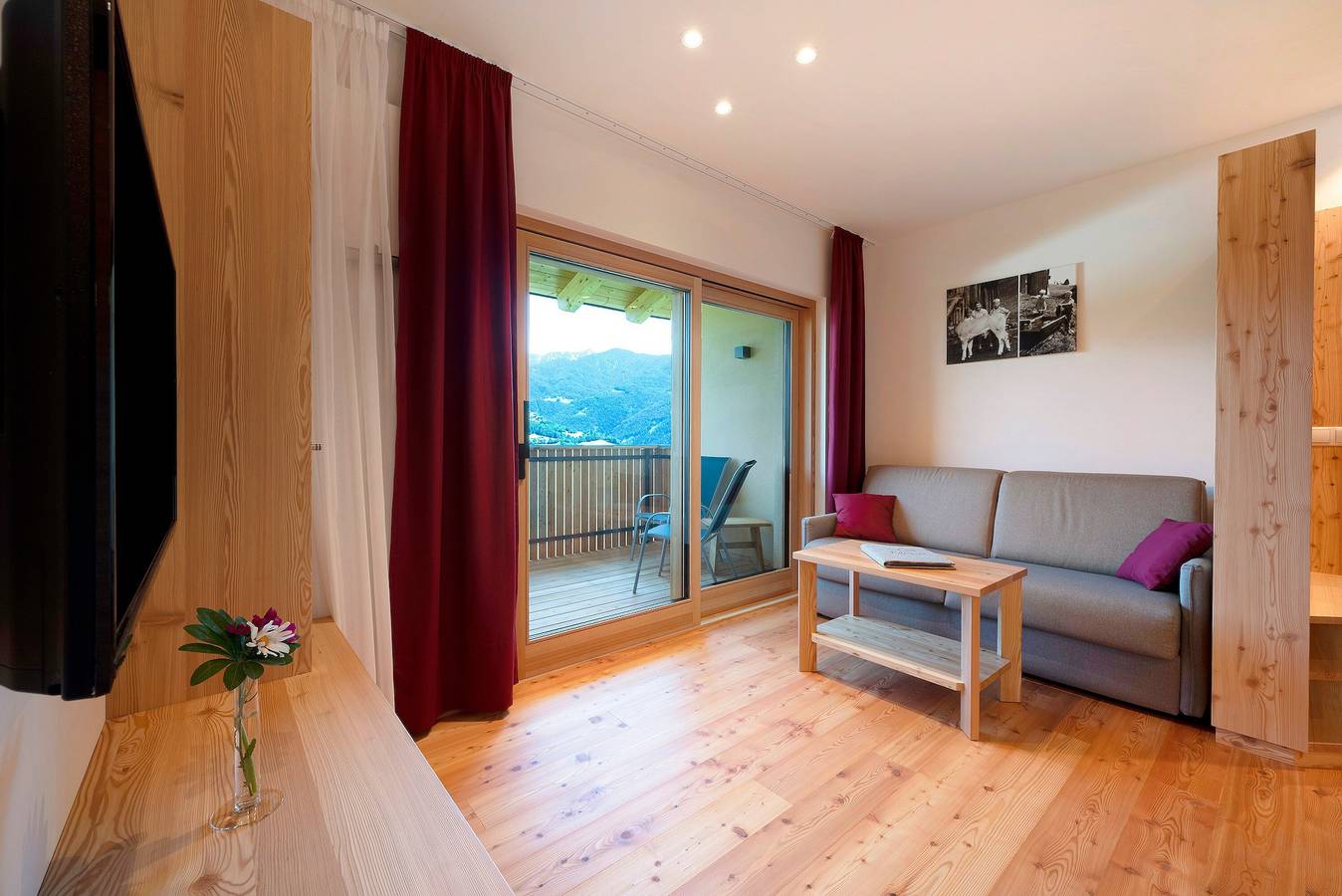 Ganze Wohnung, Ferienwohnung "Teutenhofer Zwetschge" auf dem Bauernhof mit Bergblick in Feldthurns, Dolomiti Superski
