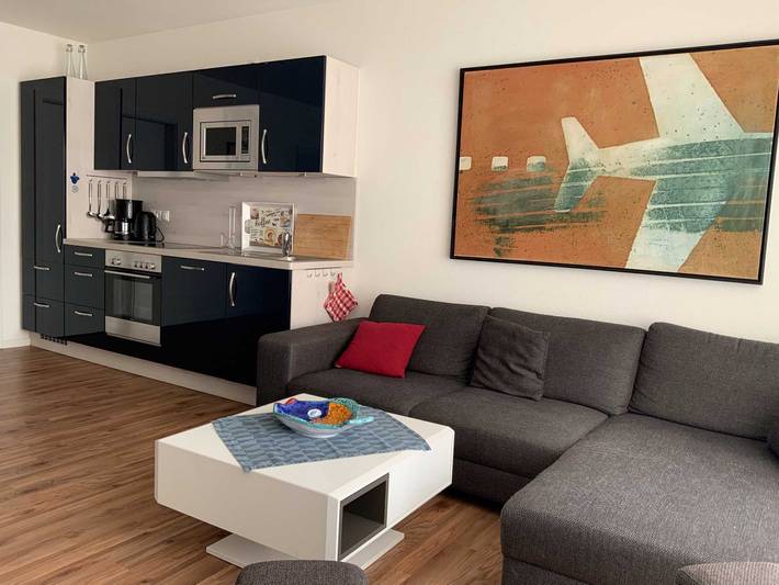 Ferienwohnung für 5 Personen, mit Balkon und Sauna in Sahlenburg
