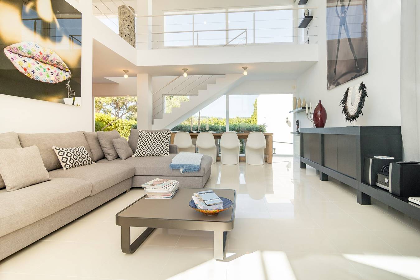 Villa für 8 Personen mit Balkon in Cala d´Hort, Sant Josep de sa Talaia