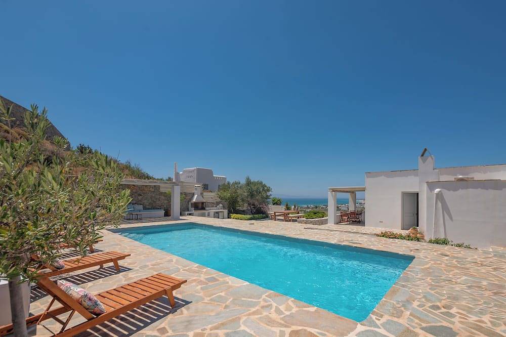 Wundervolle Villa Artemisa 5 Schlafzimmer 4 Bäder Großer 50qm Pool Tolle Aussicht in Plaka (Naxos), Naxos