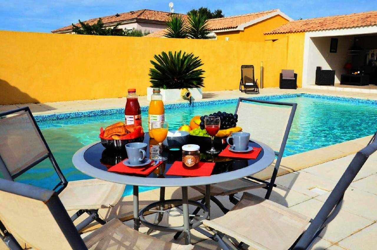 T2 One-Bedroom House with Garden View and small pool in Folelli, Penta-di-Casinca
