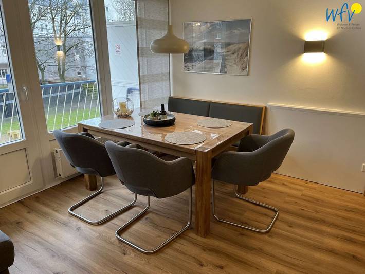 Ferienwohnung für 4 Personen, mit Balkon und Garten auf den Ostfriesische Inseln