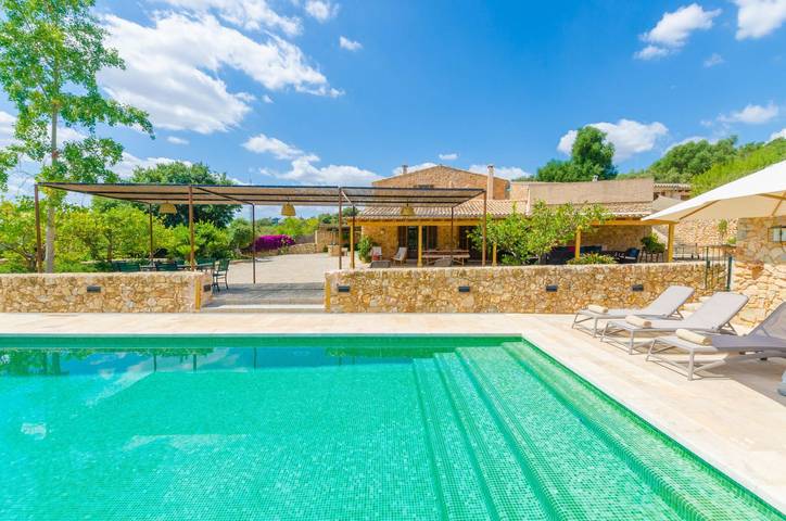 Sa Mata Grossa - Charmantes Natursteinhaus mit grossartigem Grillbereich und privatem Schwimmbad. Kostenloses Wlan in Campanet, Mallorca Inselmitte