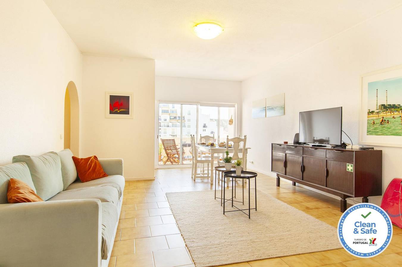 Ganze Wohnung, Ferienwohnung für 4 Personen mit Meerblick in Praia da Luz, Faro Distrikt