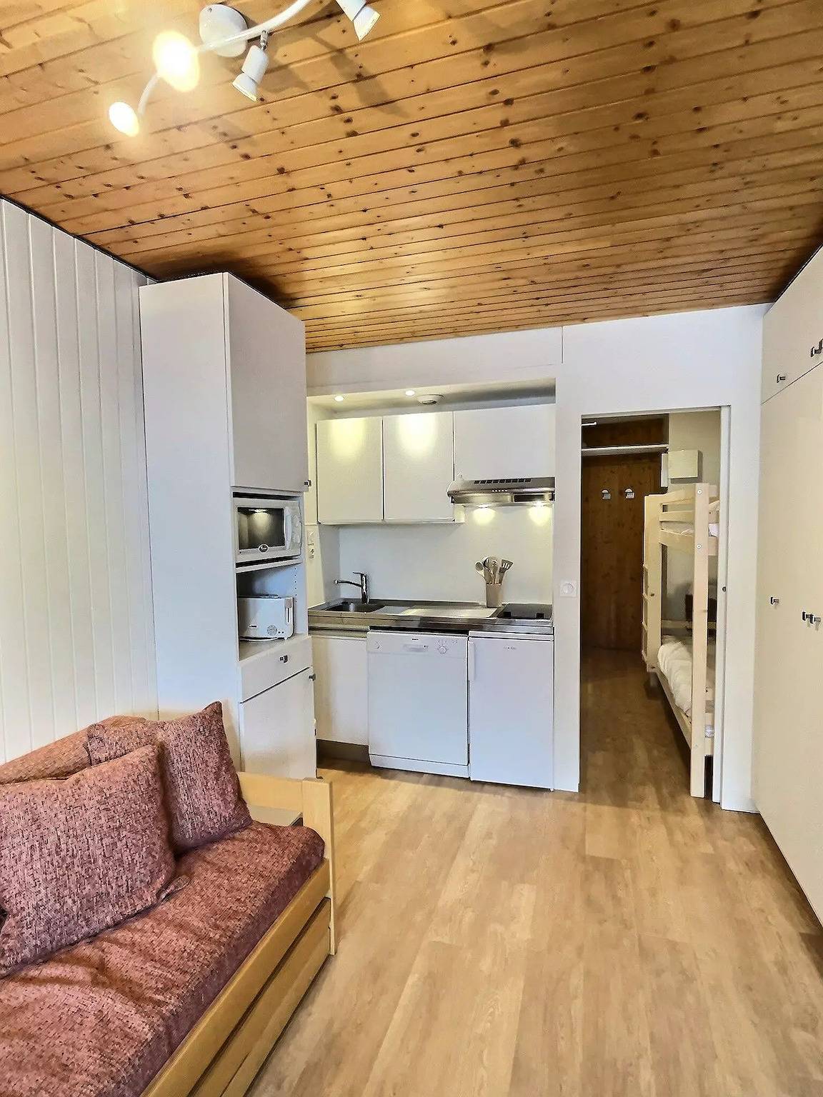 Estudio entero, Encantador estudio para 4 personas con imparable vista sur in Val-d'Isère, Macizo del Ruitor