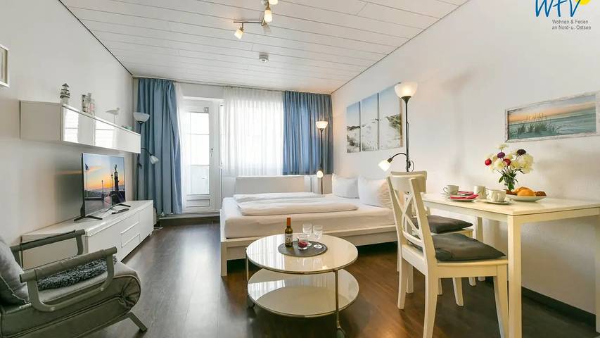 Ferienwohnung für 2 Personen, mit Balkon auf Wangerooge
