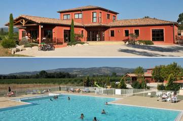 Station pour 6 personnes, avec sauna et vue ainsi que jardin et piscine, animaux acceptés à Châteauneuf-sur-Isère