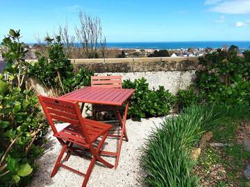 Gîte pour 2 personnes, avec terrasse et vue à Omonville-la-Rogue