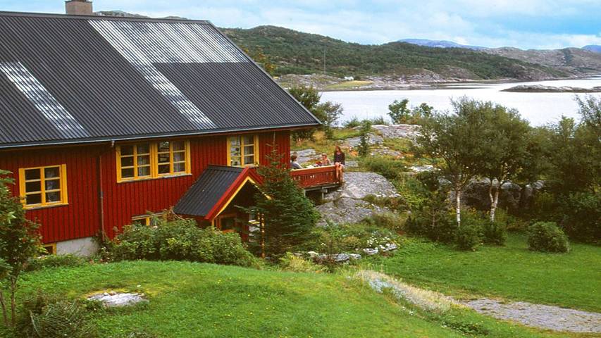 Ferienhaus für 15 Personen, mit Terrasse und Ausblick, mit Haustier in Flatanger