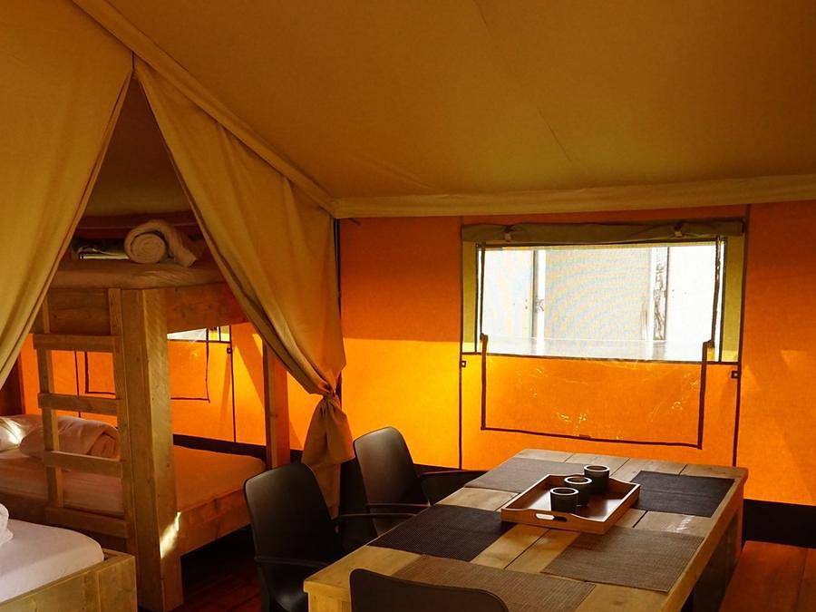 Camping La Grappe Fleurie - Safarizelt 5 personen - Safari-Zelt in Fleurie, Beaujolais