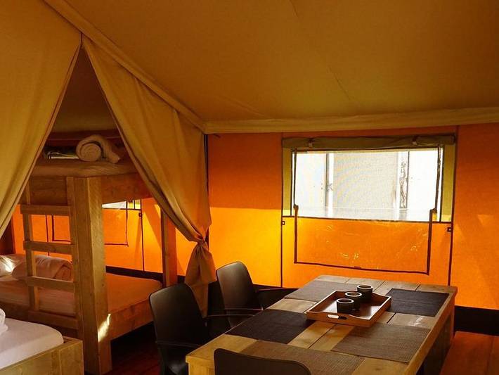 Camping La Grappe Fleurie - Safarizelt 5 personen - Safari-Zelt in Fleurie, Beaujolais