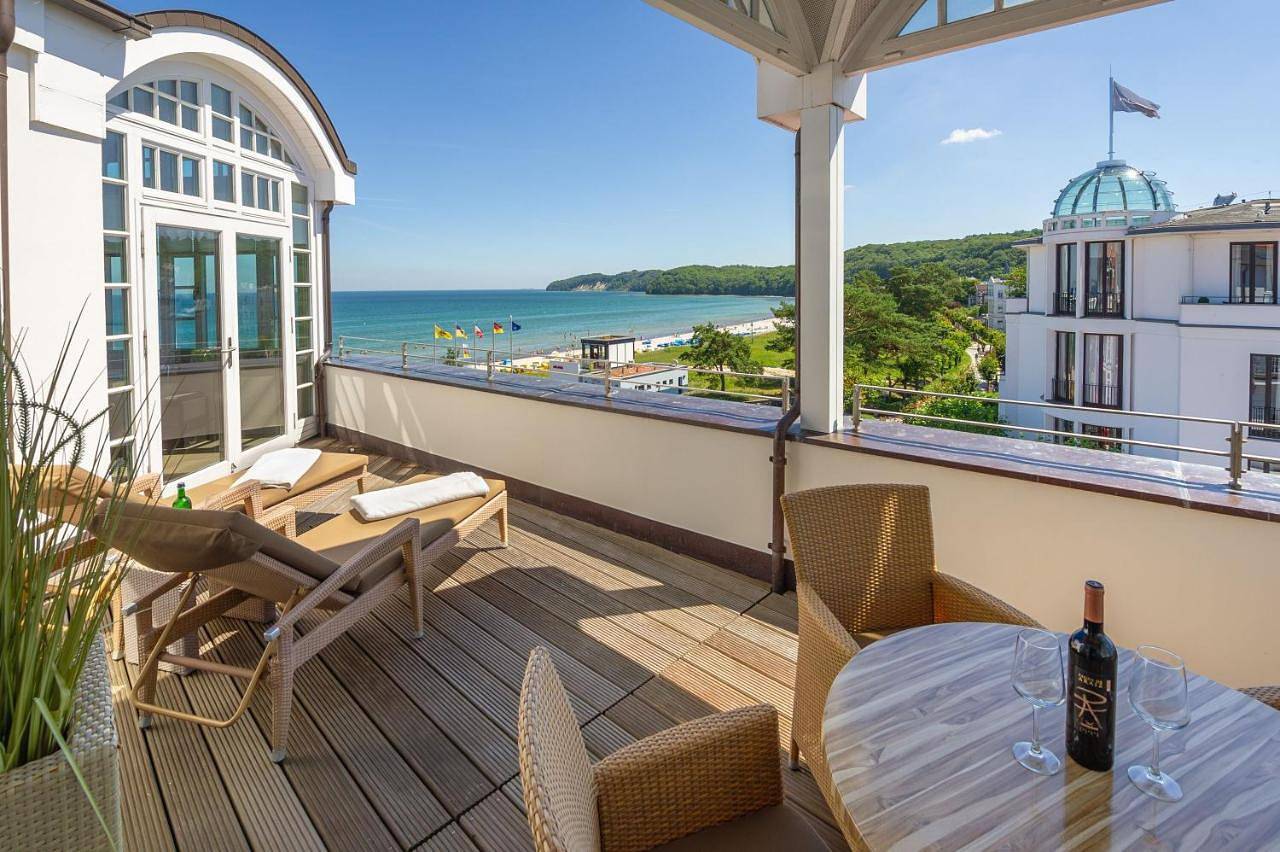 Strandschloss Binz - Penthouse "Royal Beach" mit Sauna, Kamin, Terrasse, Meerblick in Ostseebad Binz, Binz