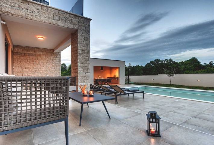 Villa pour 6 personnes, avec terrasse à Loborika - 3