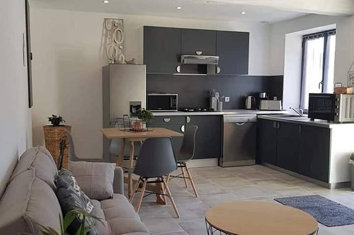 Appartement de vacances pour 3 personnes, avec jardin