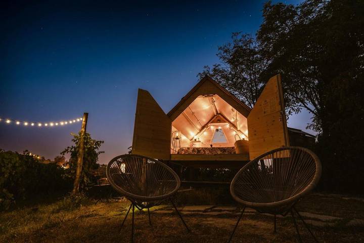 Glamping per 2 persone, con Terrazza e Giardino nonché Panorama in Langhe