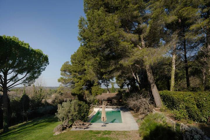 Casa de piedra con vistas a Sainte-Victoire in Éguilles, Region de Aix-en-Provence