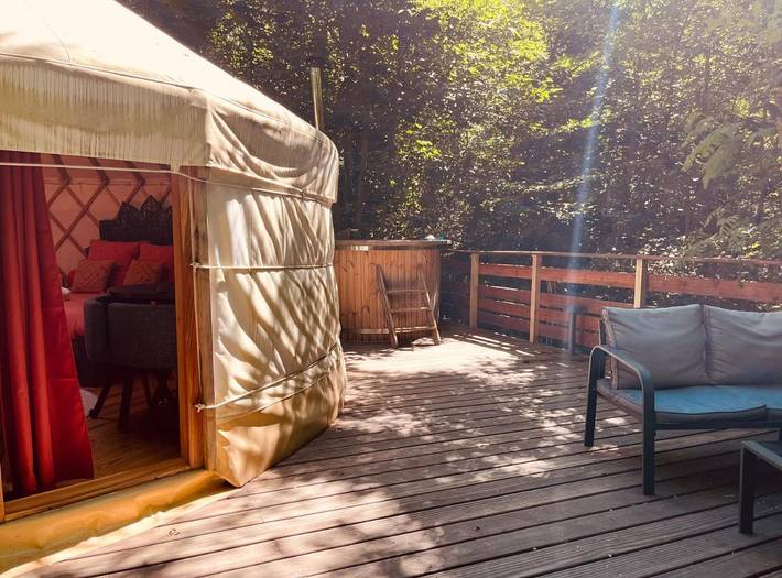 Tente pour 4 personnes, avec jacuzzi et jardin dans Haute-Vienne - 2