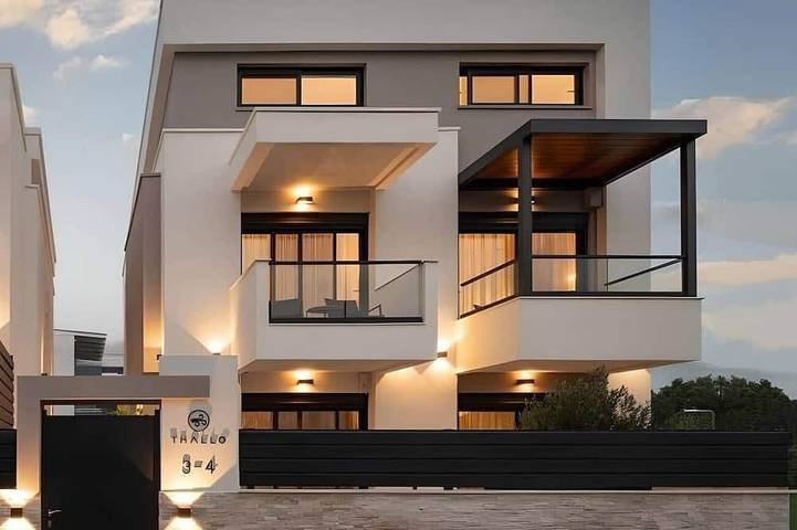 Ferienhaus für 8 Personen, mit Balkon und Pool