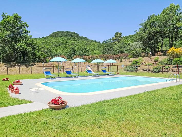 Ferienhaus für 8 Personen, mit Balkon und Ausblick sowie Garten in der Toskana - 2
