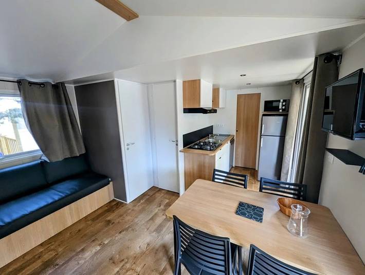 Mobil home pour 4 personnes, avec bassin pour enfant à Fabrezan - 3