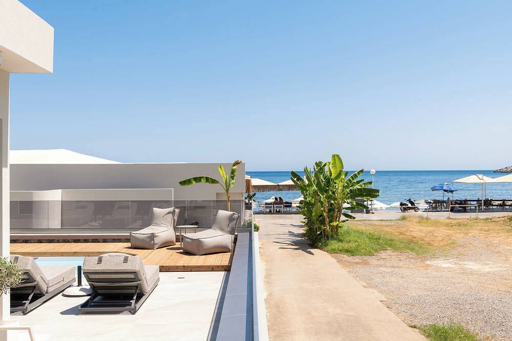 Mousses Villa, with Pool & Spa Whirlpool by the Beach in Bali (Crète), Région de Réthymnon