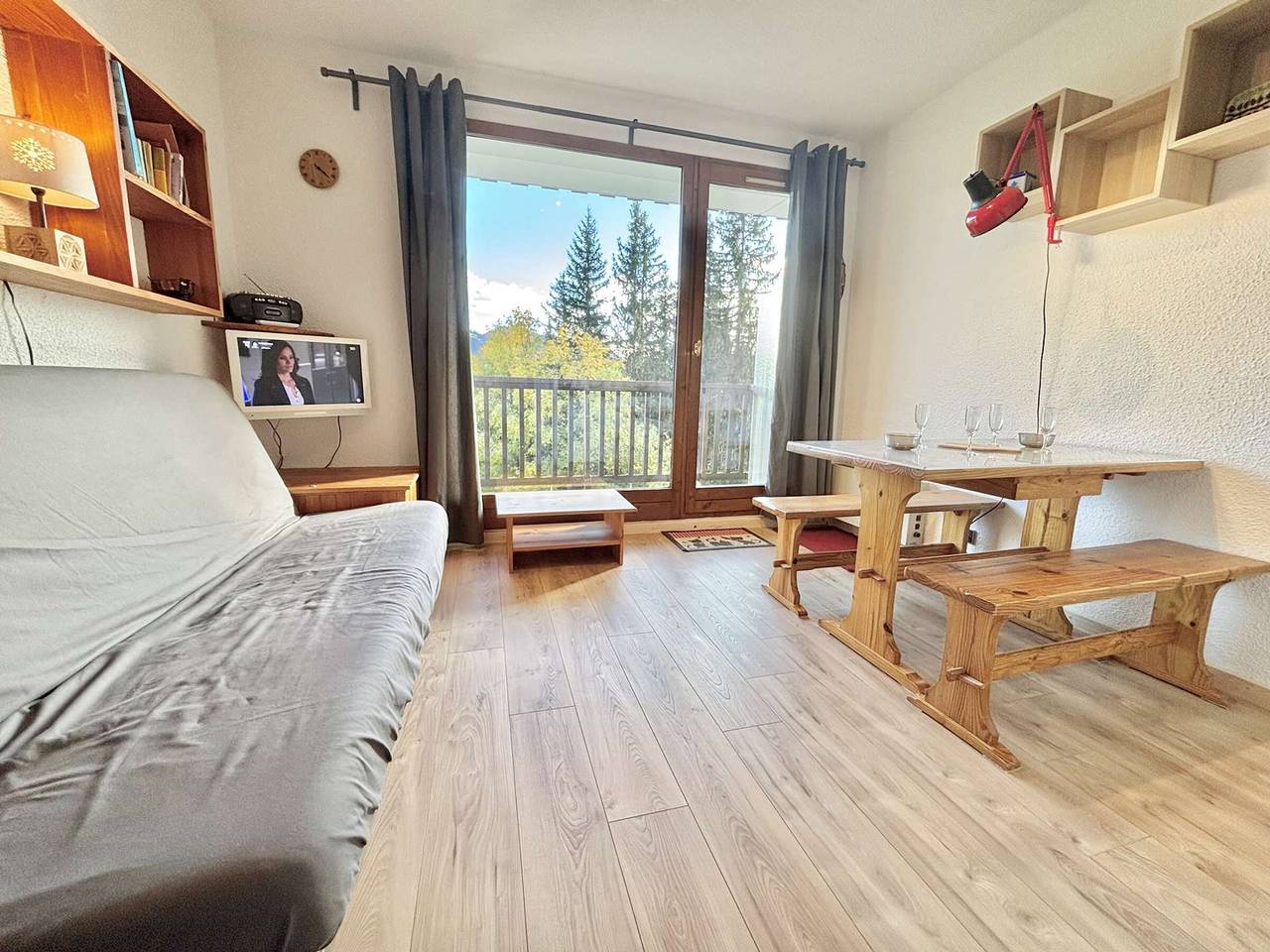 Ganze Wohnung, Gemütliches Studio in Notre-Dame-de-Bellecombe mit Parkplatz und einfachem Zugang zu den Pisten in Notre-Dame-de-Bellecombe, Albertville und Umgebung