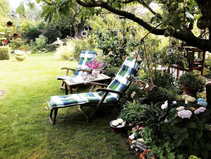 Ferienhaus für 3 Personen, mit Terrasse und Garten
