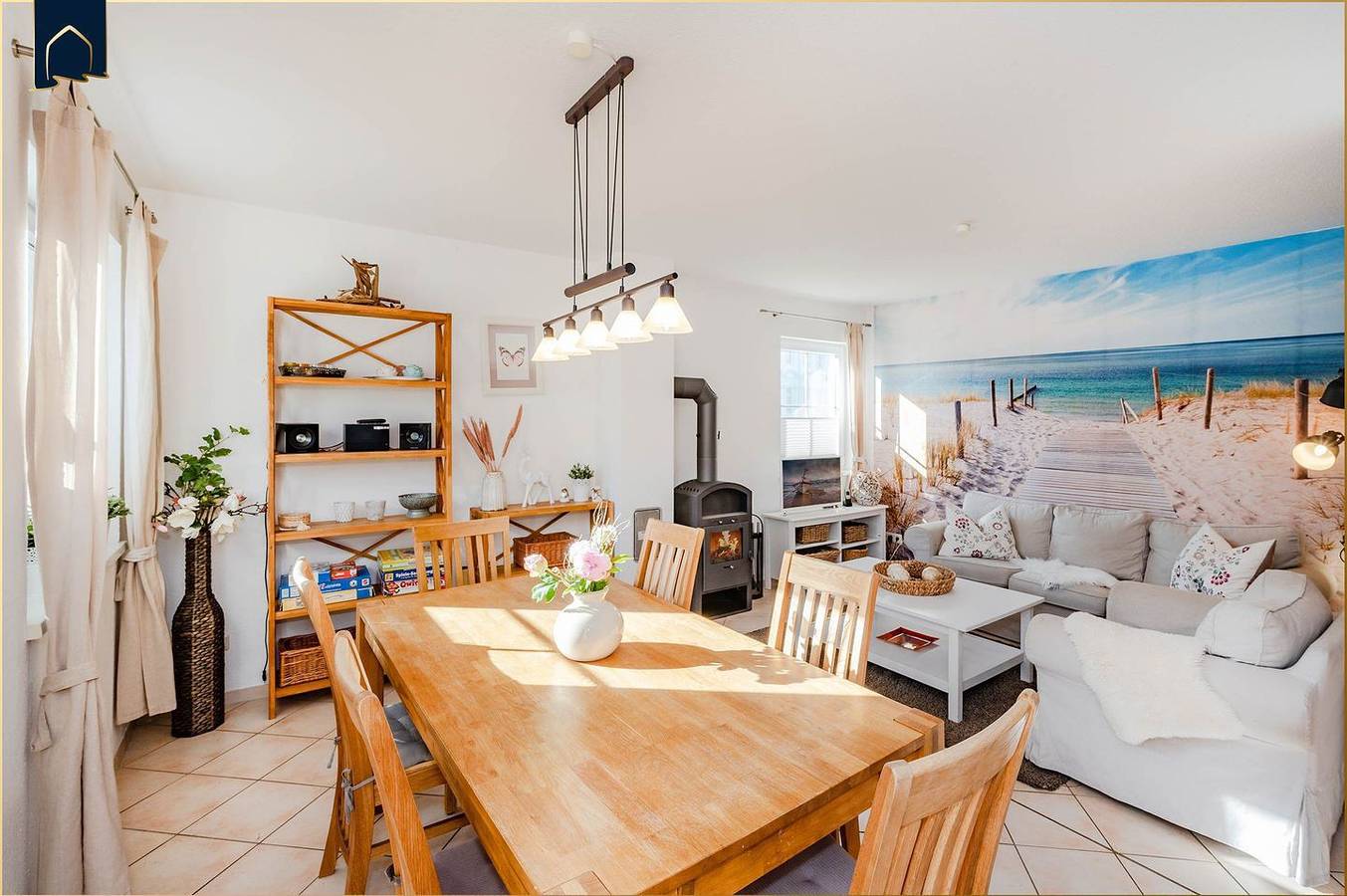 Modernes Ferienhaus in Korswandt am See mit großem Garten und Kamin in Korswandt, Usedom