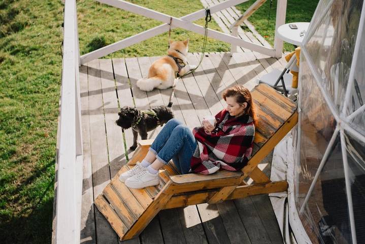Camping für 4 Personen, mit Ausblick und Terrasse, mit Haustier in der Ukraine - 3