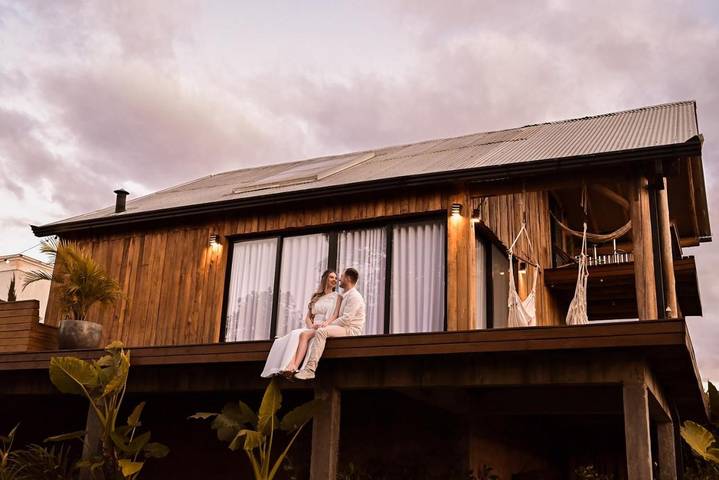 Villa pour 2 personnes, avec vue ainsi que piscine et jardin, animaux acceptés dans le Sud (Brésil)