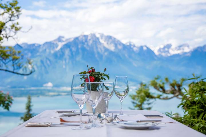 Hôtel Victoria - Chambre double standard in Glion, Montreux